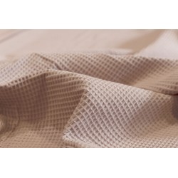 Bawełna WAFEL bawełniany zgaszony blady różowy z nutą szarości