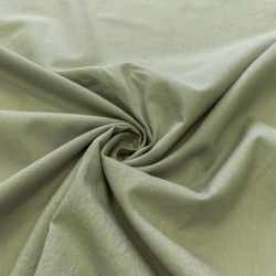 Bawełna KRESZ gładka zgaszony zielony ROMARIN washed cotton