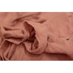 MUŚLIN bawełniany GŁADKI kolor różowy fuksja