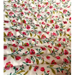 bawełna pikowana w kwiaty